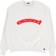 Erased Arc Crew Sweatshirt - white - front