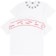 Erased Burning Daisy Collar T-Shirt - white
