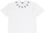 Erased Burning Daisy Collar T-Shirt - white - front