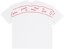Erased Burning Daisy Collar T-Shirt - white - reverse