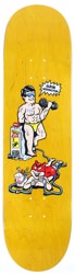 Polar Skate Co. Herrington Pumping Iron 8.5 Skateboard Deck - yellow