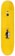 Polar Skate Co. Herrington Pumping Iron 8.5 Skateboard Deck - yellow - top