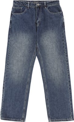 Erased Wide Leg Denim Jeans - blue - view large