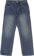Erased Wide Leg Denim Jeans - blue