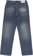 Erased Wide Leg Denim Jeans - blue - reverse