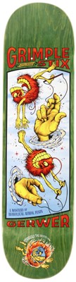 Anti-Hero Gerwer Grimplestix Obvious Greats 8.25 Skateboard Deck - green - view large