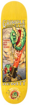 Anti-Hero Hewitt Grimplestix Obvious Greats 8.38 Skateboard Deck - yellow - view large