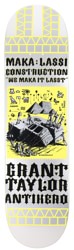 Anti-Hero Taylor Makalassi DBX 8.5 Skateboard Deck - silver