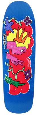 Krooked Sandoval Peace Sign 9.81 Skateboard Deck - blue - view large