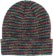 Tactics Trademark Stripe Beanie - rainbow feeder stripe - reverse