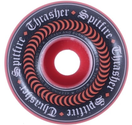 Spitfire Thrasher Oath Formula Four Radial Full Skateboard Wheels - red (99d) - view large