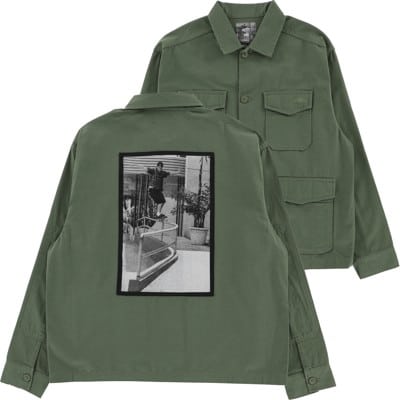 Vans Skate Atiba Haze Military Overshirt Jacket - pine forest - view large
