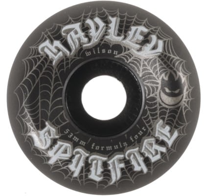 Spitfire Wilson Webbed Formula Four Conical Full Skateboard Wheels - black (99d) - view large