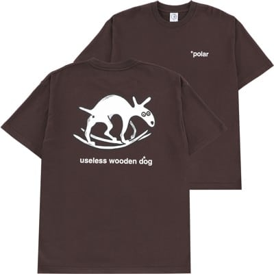 Polar Skate Co. Useless Wooden Dog T-Shirt - chocolate - view large