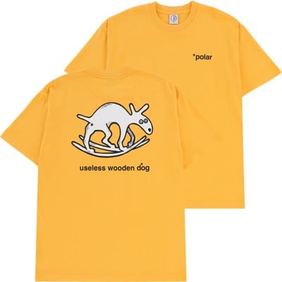 Polar Skate Co. Useless Wooden Dog T-Shirt - yellow - view large