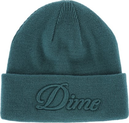Dime Cursive Fold Beanie - teal - view large