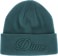 Dime Cursive Fold Beanie - teal