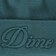Dime Cursive Fold Beanie - teal - front detail