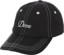 Dime Split Low Pro Velcro Strapback Hat - black