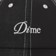 Dime Split Low Pro Velcro Strapback Hat - black - front detail