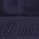 Dime Cursive Fold Beanie - navy - front detail