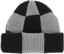 Coal Frena Baggy Beanie - mid grey check - reverse