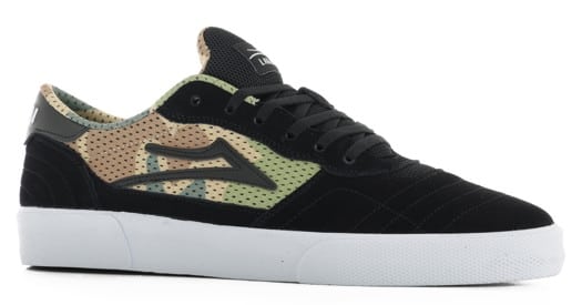 Lakai Cambridge Skate Shoes - black/camo suede - view large
