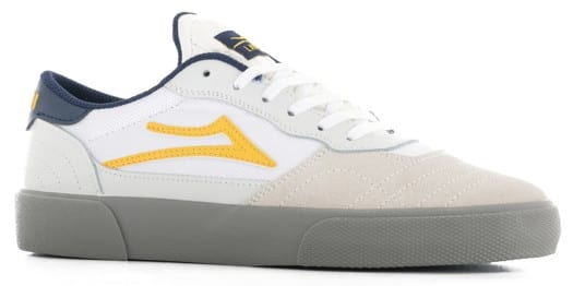 Lakai Cambridge Skate Shoes - white/yellow suede - view large