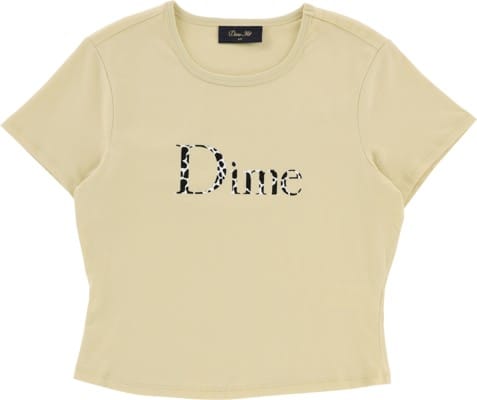 Dime Women's Classic Dalmatians T-Shirt - light yellow - view large