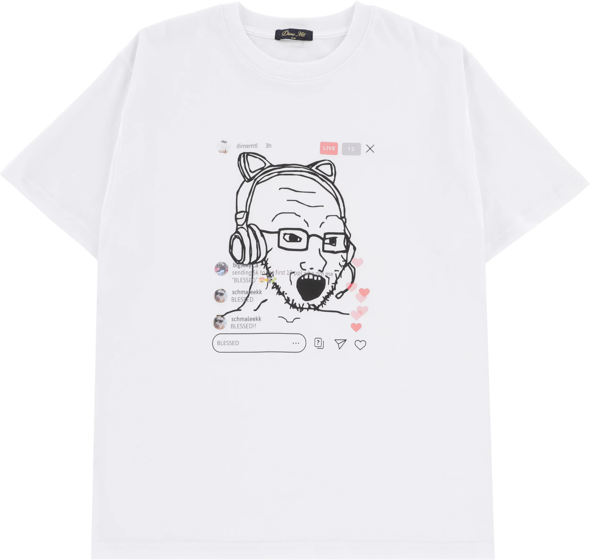Dime Live T-Shirt - white | Tactics