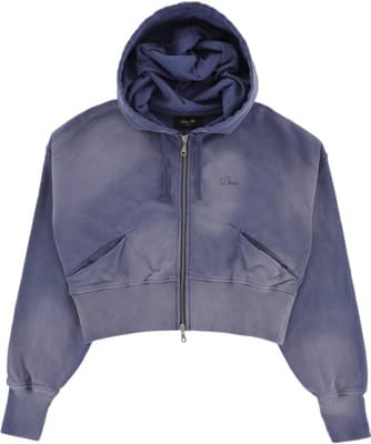 Dime Women's Cropped Zip Hoodie - lavender washed - view large