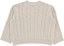 RVCA Women's Cable V Neck Sweater - star white - reverse