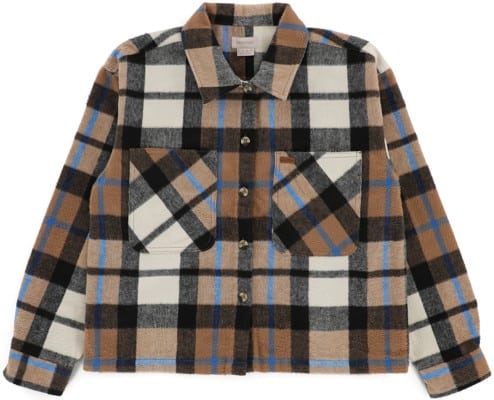 Brixton Women's Bowery Soft Brushed Flannel - washed black/sand - view large