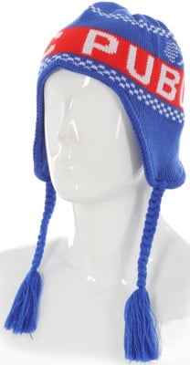 Public Racer Ear Flap Beanie - blue - view large