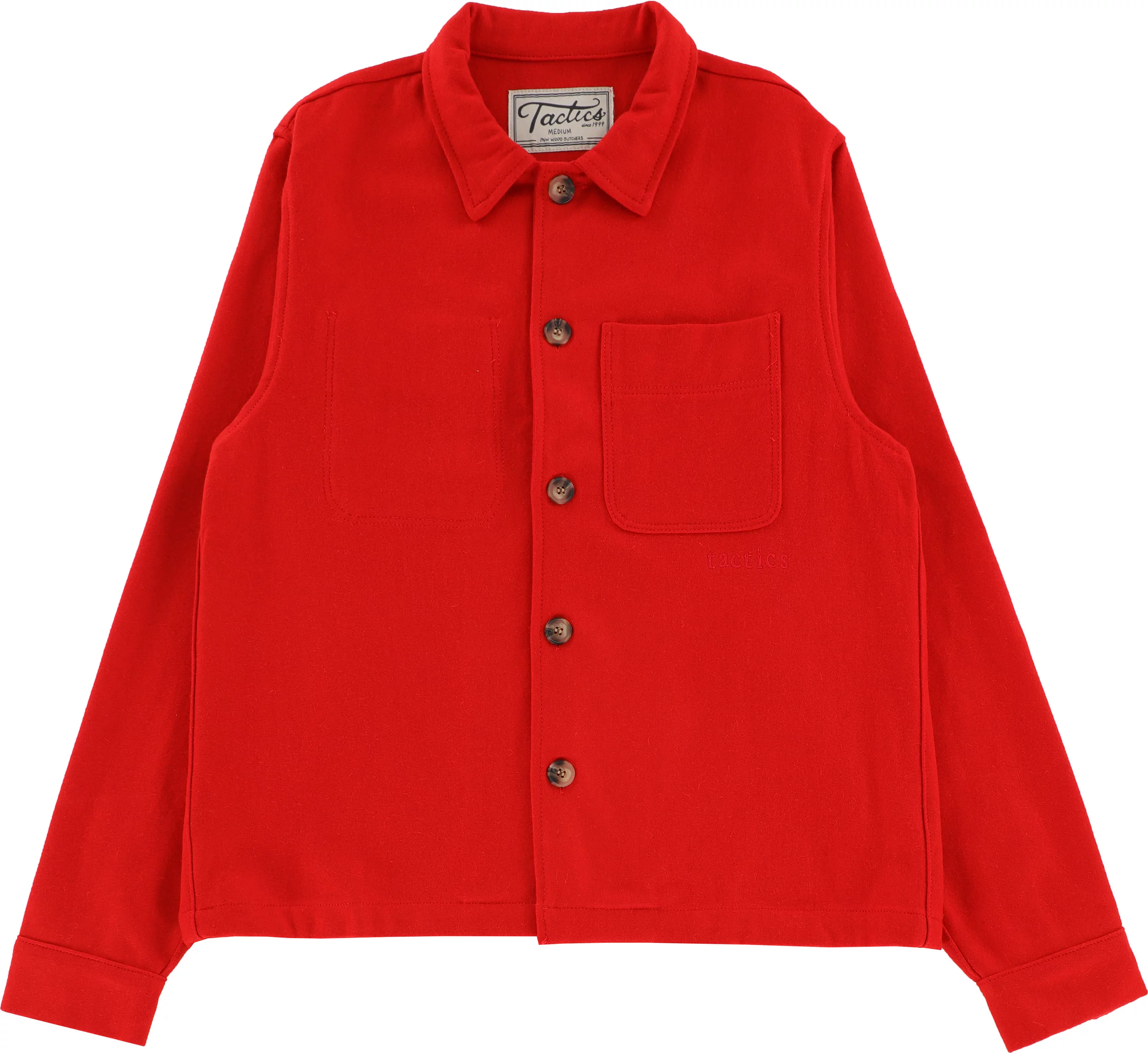 Tactics Ultra Heavy Wool Flannel Shirt - red Tactics Ultra Heavy Wool Flannel Shirt - red