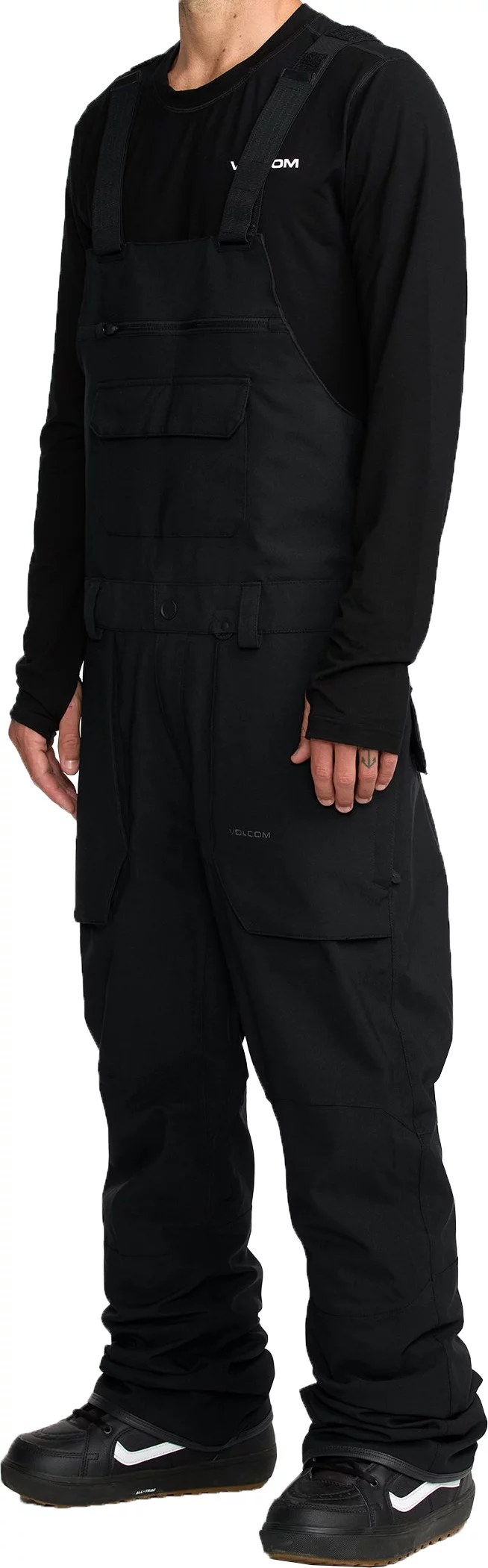 Volcom Roan Bib Overall Pants - black | Tactics