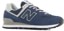 New Balance 574 Shoes - navy/white