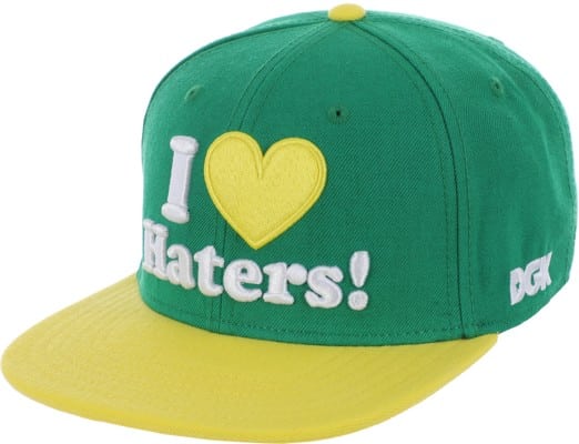 DGK Haters Snapback Hat - green/yellow - view large
