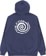 Volcom Essential Hoodie - deep blue - reverse