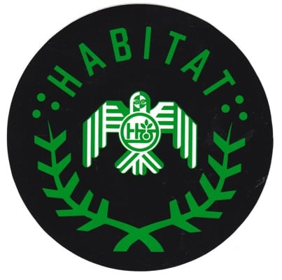 Habitat Raptor Wreath Sticker - black - view large