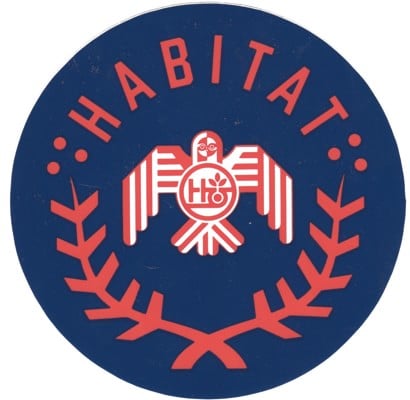 Habitat Raptor Wreath Sticker - blue - view large