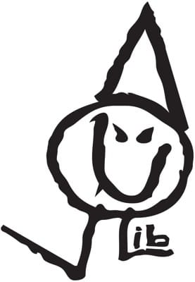 Lib Tech Poly Diecut Sticker - black - view large