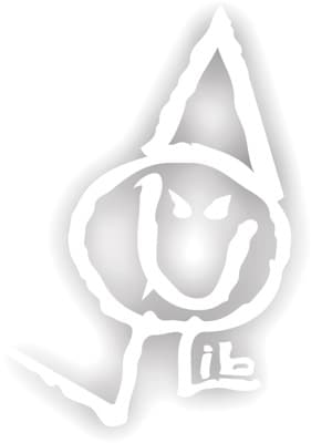 Lib Tech Poly Diecut Sticker - white - view large