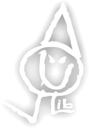 Lib Tech Poly Diecut Sticker - white