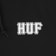 HUF Classic Logo Zip Hoodie - black - front detail