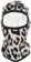 Airblaster Cozy Fleece Face Tube - snow leopard - front