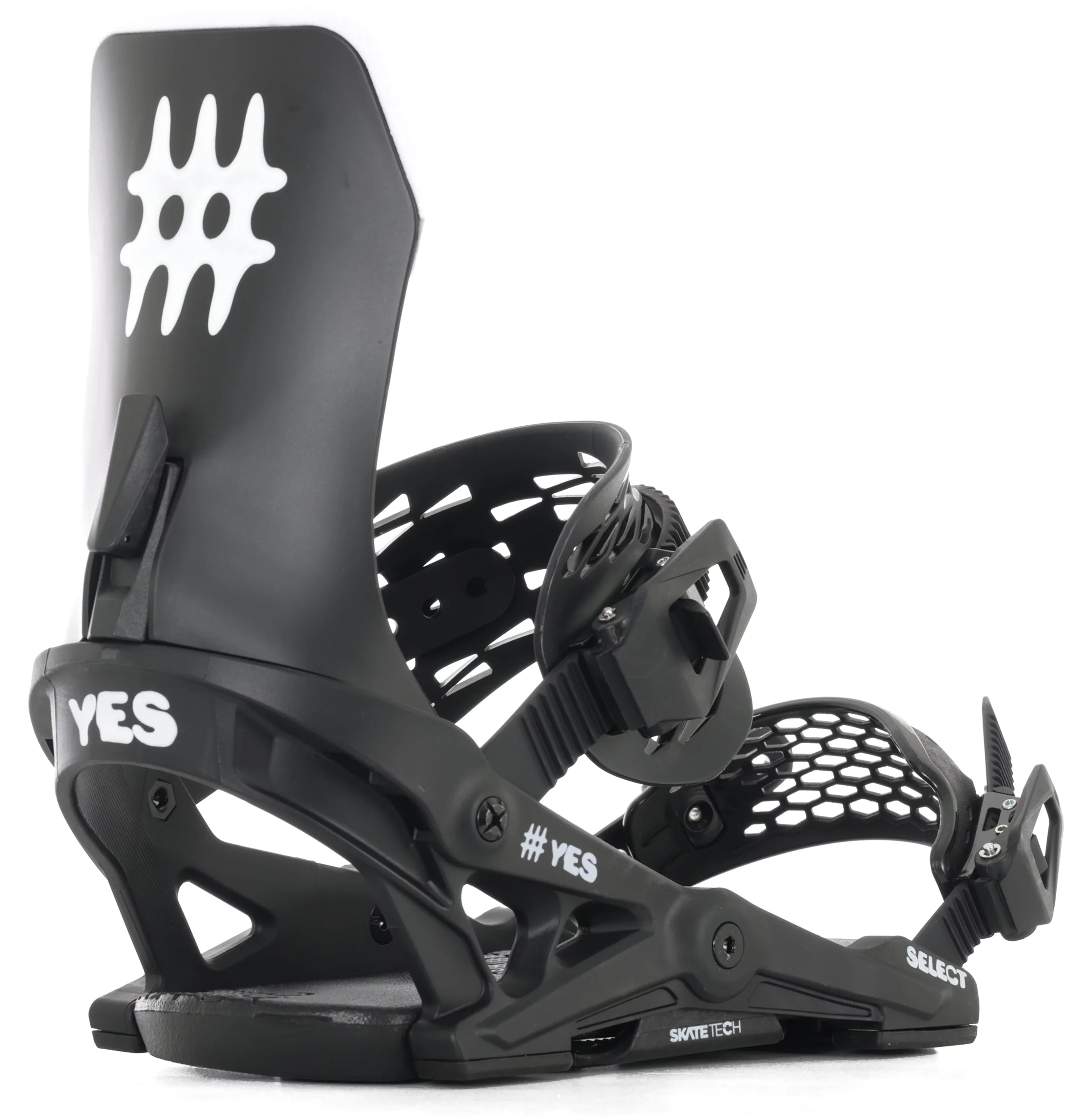 JY 25-26 SLY BOARD BINDINGS 【α】 YES Select Snowboard Bindings 2026 - pitch black | Tactics