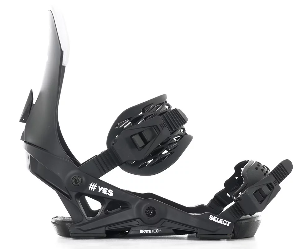 YES Select Snowboard Bindings 2026 - pitch black | Tactics