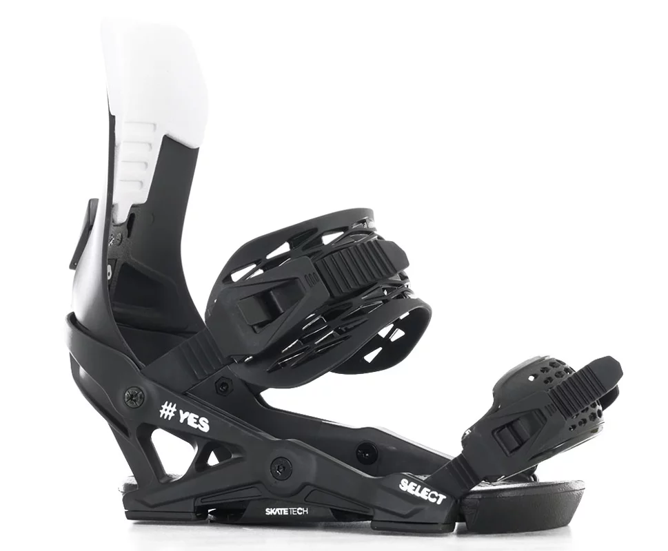 YES Select Snowboard Bindings 2026 - pitch black | Tactics