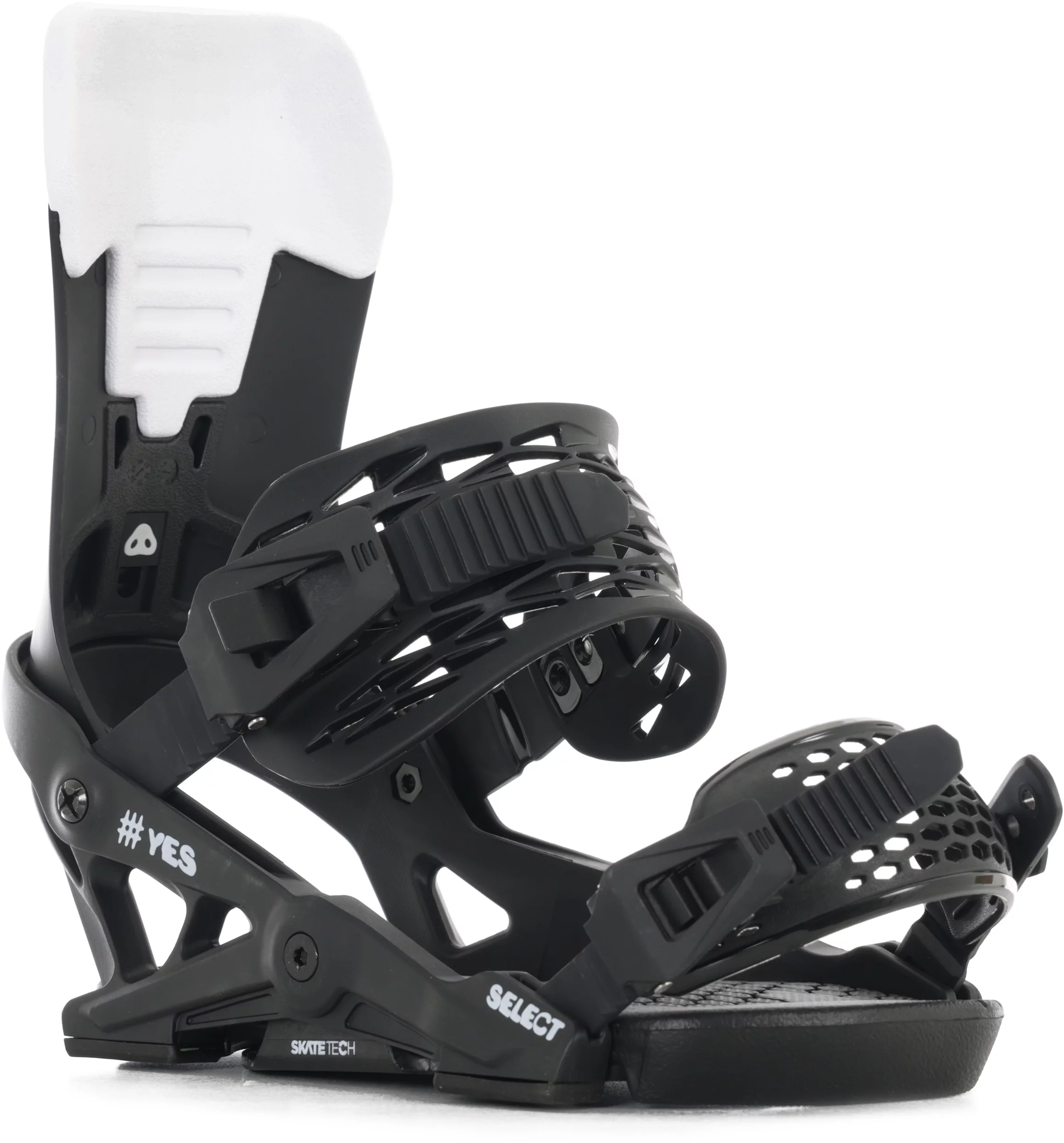 YES Select Snowboard Bindings 2026 - pitch black | Tactics
